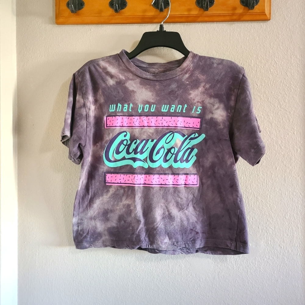 What You Need Is Coca-Cola retro tie dye crop tee